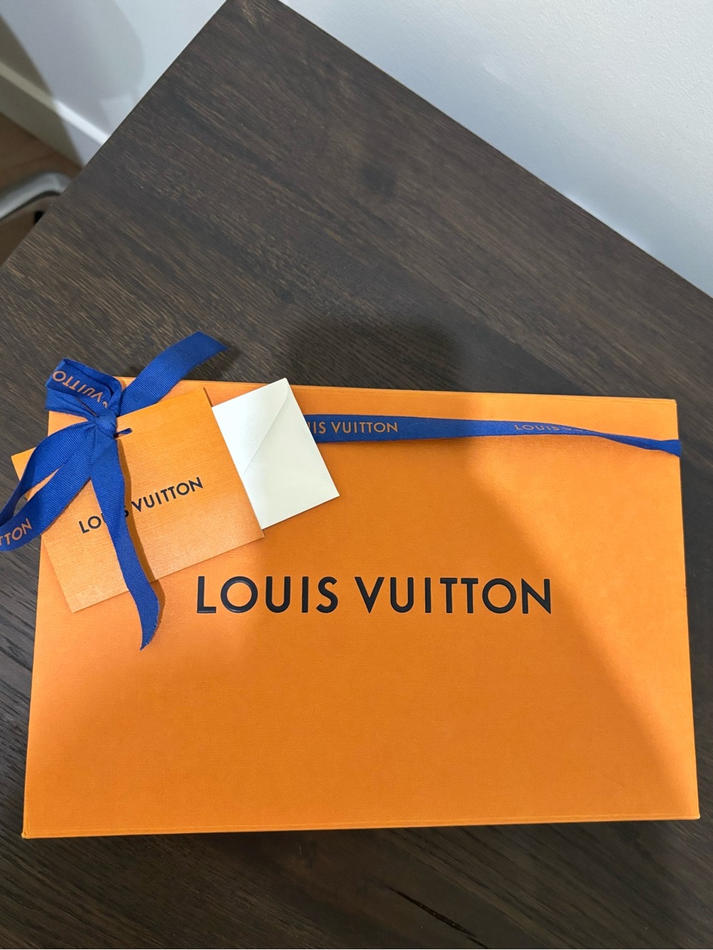 Louis Vuitton Empty Gift Box & Ribbon Medium 11x7.5 x3.4 ,authentic NEW